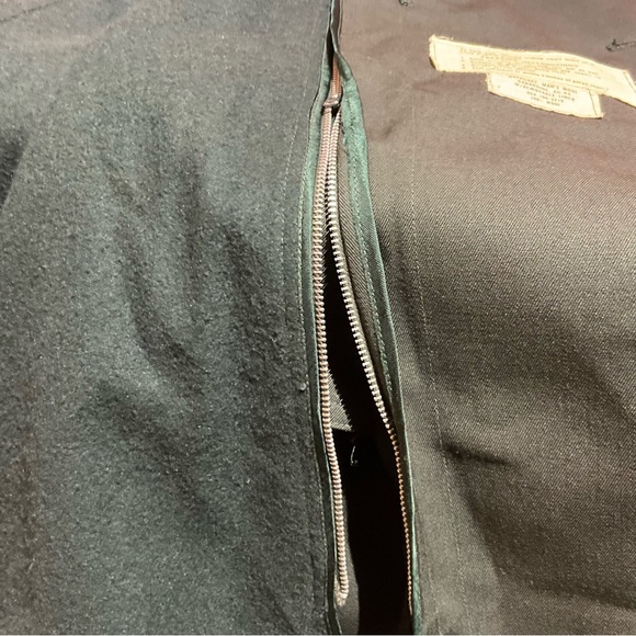 1960s Military Wool Trenchcoat / Overcoat w/ Removable Liner - Picture 9 of 16